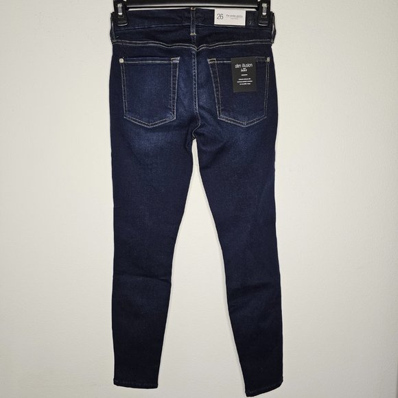 NWT 7 For All Mankind Women's Ankle Skinny/Slim Illusion, Luxe, Dk Jeans Sz 26 - Picture 5 of 11